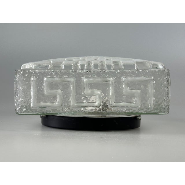 1970s Ceiling Flush Mount in Glass, Germany, 1960s For Sale - Image 5 of 16