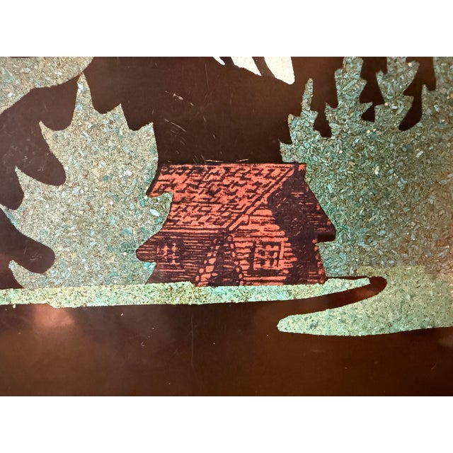 Late 20th Century Couroc of Monterey Serving Tray, Jenny Lake, Yosemite For Sale In Portland, OR - Image 6 of 9