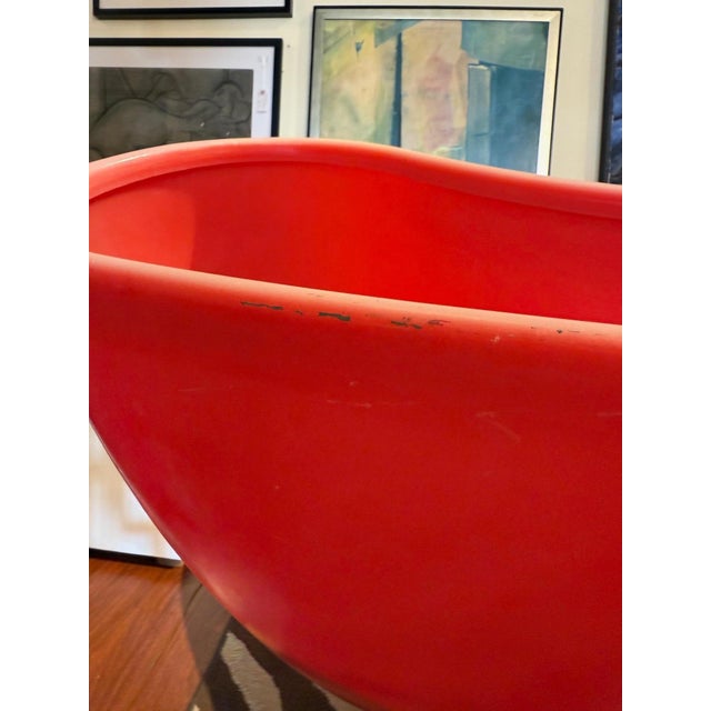 Plastic Faded Pink Plastic Orgone Chair by Marc Newson For Sale - Image 7 of 8
