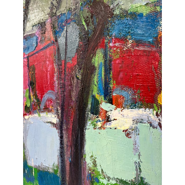 Green Contemporary Abstract Original Oil Painting For Sale - Image 8 of 12