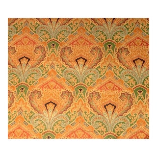 Vintage Gypsy Damask Cotton Velveteen- 4.5 Yards For Sale