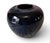 Ceramic Vintage Dark Indigo Blue Bulbous Formed Pottery Vase, 1980s ~ Unmarked For Sale - Image 7 of 10