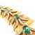 Vintage 1940s Mid-Century Modern Emerald Crystal Link Bracelet For Sale In Orlando - Image 6 of 11