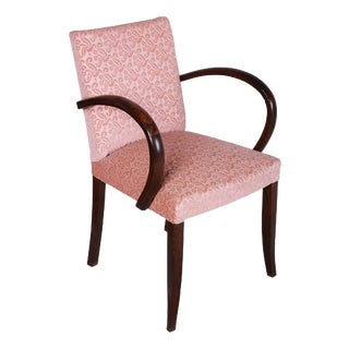 Vintage Art Deco French Chair in Walnut by Jules Leleu, 1930s For Sale