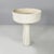 Italian mid-century modern white flowerpot by Mangiarotti for Fratelli Brambilla 1970s Round base planter in white glazed...
