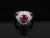 Late 20th Century Fine 2.36ct Gia Intense Red Ruby & 1.02ct Diamond Platinum Ring Size 6.25 For Sale - Image 10 of 18