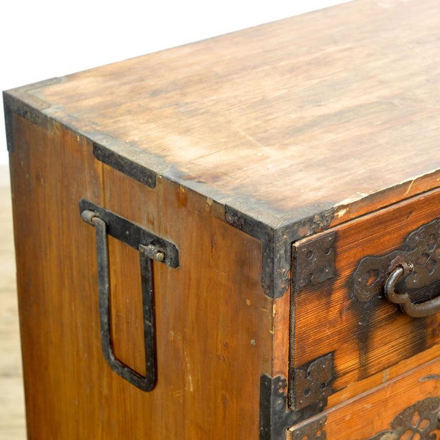 Japanese Tansu Chest of Drawers, 1870 For Sale - Image 6 of 15