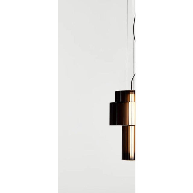 Metal Black Babel T Pe Suspended Lamp by Stephen Burks for Parachilna For Sale - Image 7 of 10