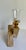 Glass Vintage Postmodern Pink Marble Sculptural Double Candle Holder For Sale - Image 7 of 9