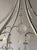 Late 20th Century. Large Silver Leaf Wrought Iron & Rock Crystal 6-Light Chandelier For Sale In Los Angeles - Image 6 of 8