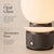 Art Deco Aloadecor Modern Opal Glass Cordless Rechargeable Table Lamp Unique/Statement Dimmable Led Bedside Lamp For Sale - Image 3 of 12