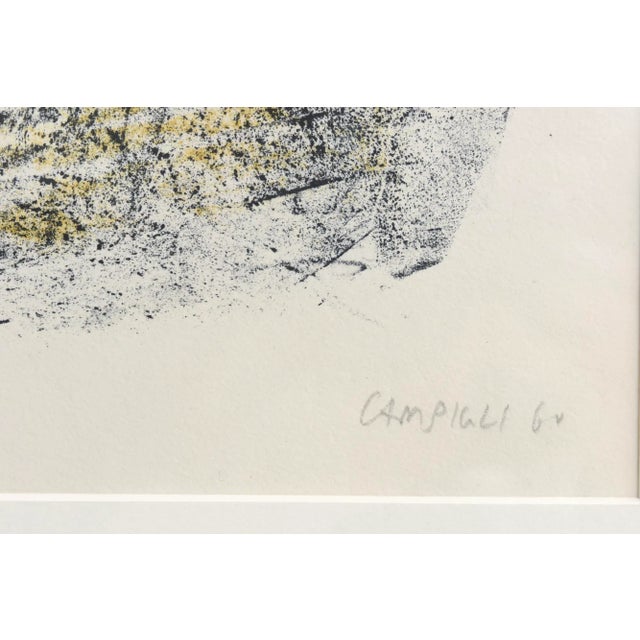 Vintage Italian Massimo Campigli Stone Lithograph Titled Femme Sur Fond Bleu For Sale - Image 9 of 12