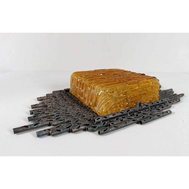 Brutalist Wall Lamp by Marcello Fantoni, Italy, 1970s For Sale - Image 14 of 18