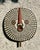 Black Vintage Tribal Geometric Painted Wood Shield For Sale - Image 8 of 15