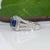 Metal 2Ct Gia Certified Ceylon Sapphire Estate Ring With Natural Diamonds in Platinum, Size 4.75 For Sale - Image 7 of 10