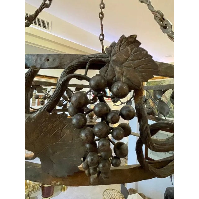 1920s Addison Mizner Attributed Spanish Colonial Revival Chandelier For Sale - Image 9 of 13