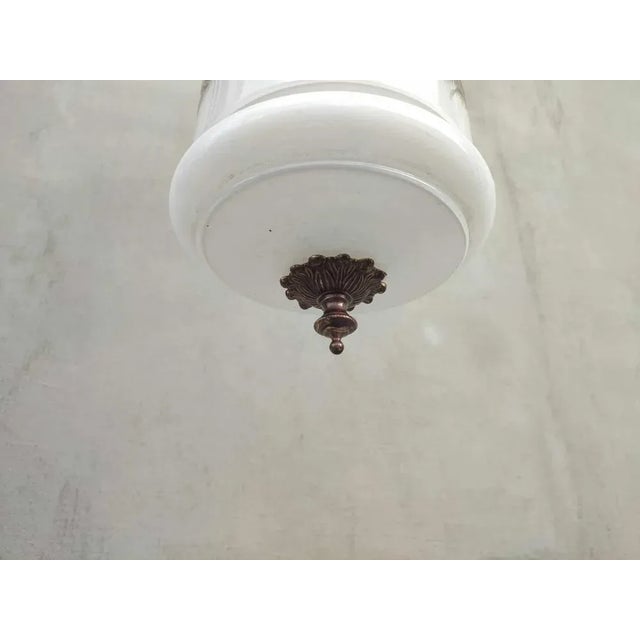 1940s Art Deco Ceiling Lamp with Peacock Pattern, 1930s For Sale - Image 5 of 9