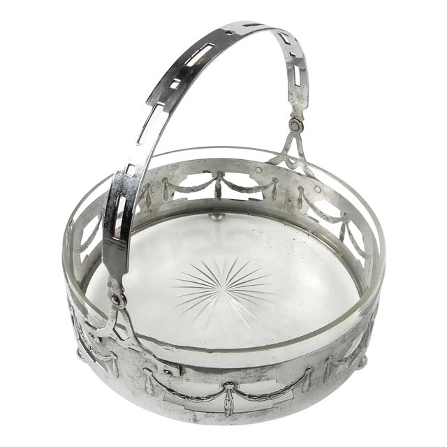 Art Nouveau Fruit Basket, 1890s For Sale