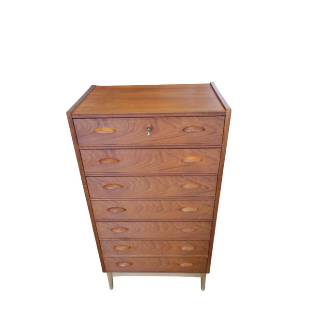 Danish Chest of Drawers in Teak with Seven Drawers, 1960s For Sale - Image 9 of 15