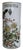 This beautifully painted "Qianjiang Cai" hat stand features a bird-and-floral motif and 6 small open windows, which...