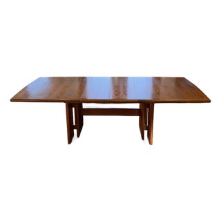 Danish Modern Teak Expanding Dining Table by Nordisk Furniture, Denmark – Self-Storing Leaves For Sale