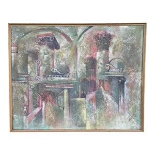 Large Vintage Lee Reynolds Impressionist Pastel Painting For Sale