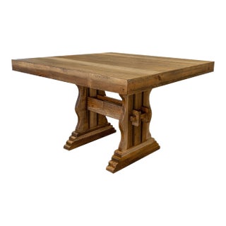 Westwood Farmhouse Style Counter Height Square Dining Table For Sale