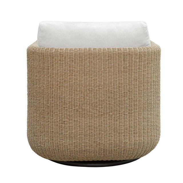 Brown Santorini Outdoor Swivel Lounge Chair For Sale - Image 8 of 11
