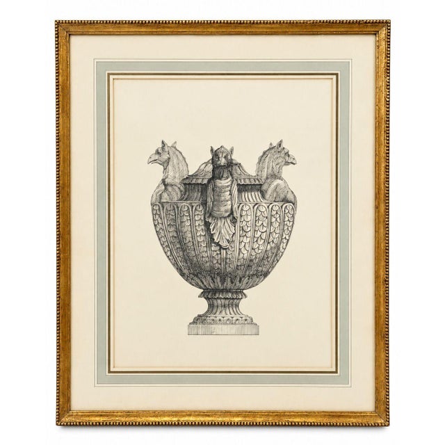 Mid 20th Century Set of Six Neoclassical Style Etchings After Carlo Antonini. Italy, 20th Century For Sale - Image 5 of 11