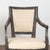 Gustavian (Swedish) Pair 19th Century Swedish Gustavian Black Painted Carved Armchairs For Sale - Image 3 of 16
