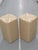 Beige Fabric Ottomans, Set of 2, in Flawless conditions. Designed 1990 to 1999
