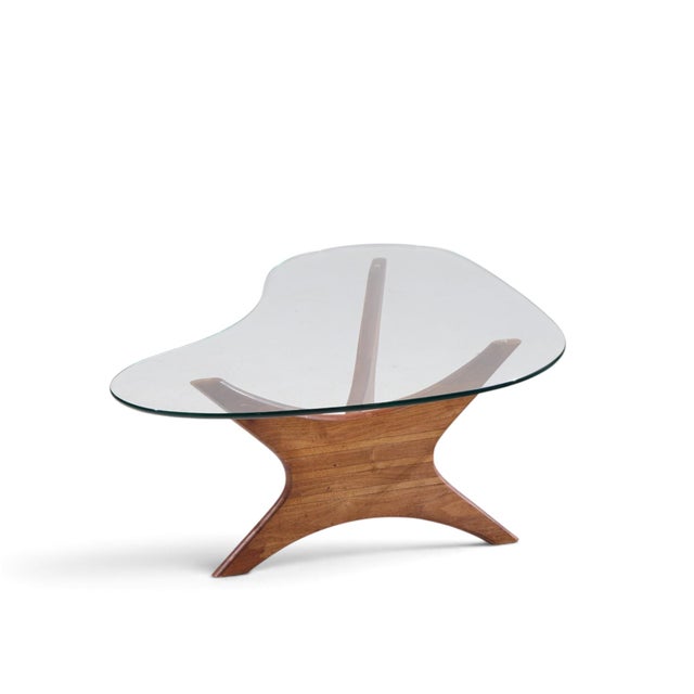 Wood Adrian Pearsall for Craft Associates Mid Century Walnut Jacks Coffee Table For Sale - Image 7 of 9