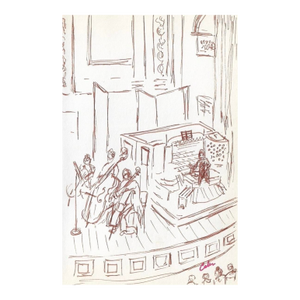 1970s Myriam Cahn Carnegie Hall Drawing