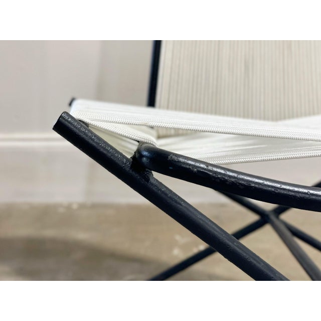 1950s 1950s Gunnar Birkerts for Yellen - Modernist Wrought Iron String Lounge Chairs - After Allan Gould For Sale - Image 5 of 12