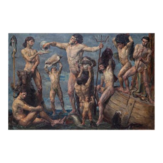 Mythological scene, Aksel Jorgensen, 1883-1957 For Sale