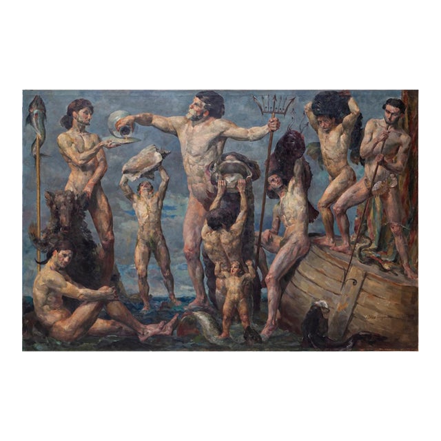 Mythological scene, Aksel Jorgensen, 1883-1957 For Sale