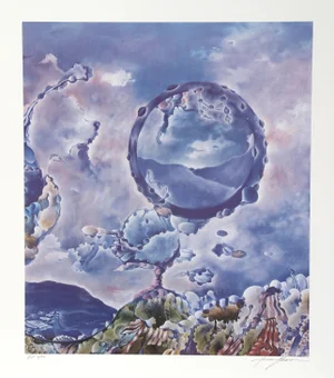 Isaac Abrams, a Dream of Flight, Lithograph