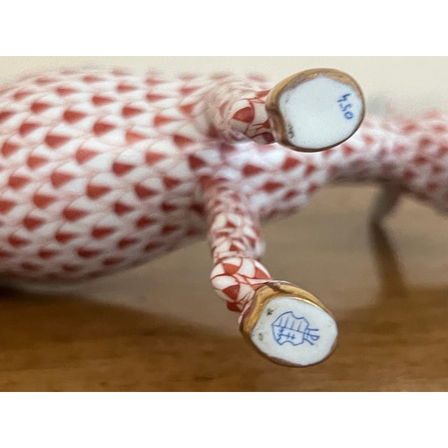 Herend Hungarian Hand Painted Donkey With Gold Hooves, C. 1990's For Sale - Image 9 of 9