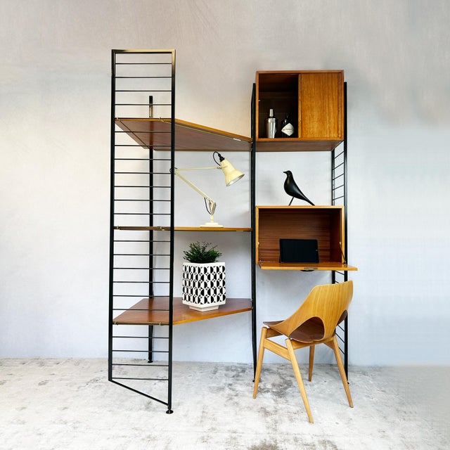 Ladderax Modular Corner Unit by Robert Heal for Staples, 1960s For Sale - Image 11 of 11