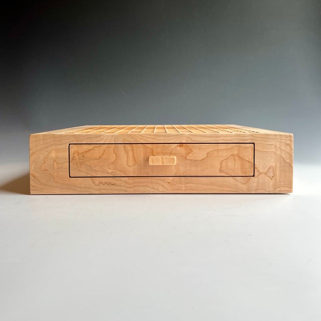 Mid-Century Modern Personalized Rotating Wood Word Board For Sale - Image 3 of 9