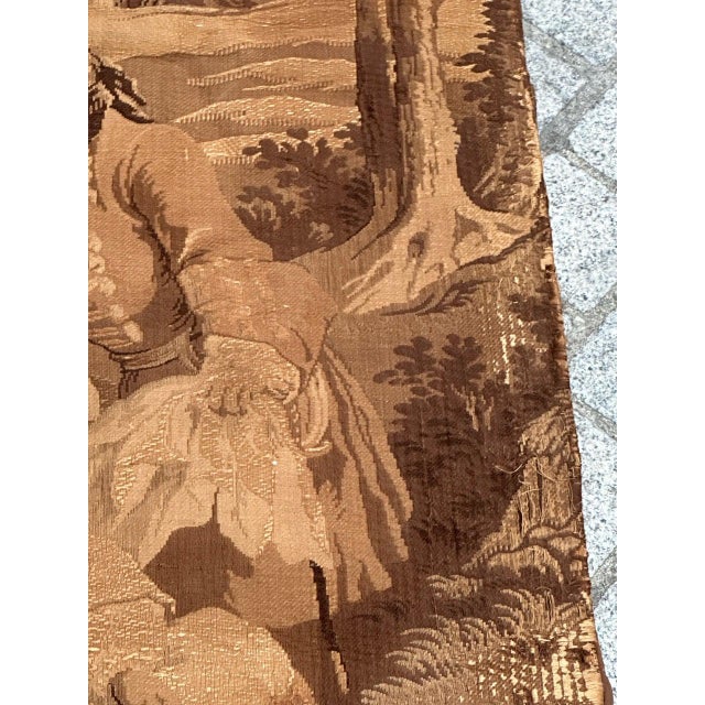 Antique French Jacquard Tapestry Panel in the style of Aubusson, 1920s For Sale - Image 12 of 18