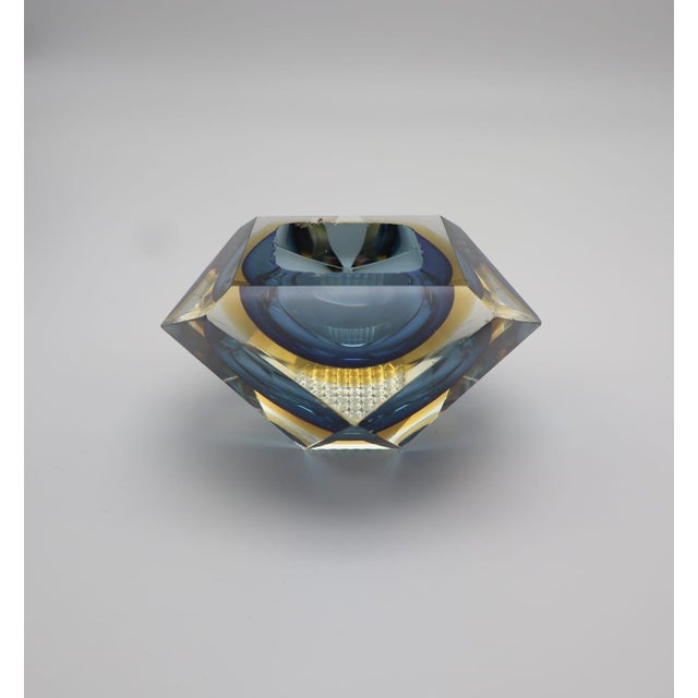 Murano Glass Diamond Ashtray by Flavio Poli for Seguso, 1960s For Sale - Image 9 of 9