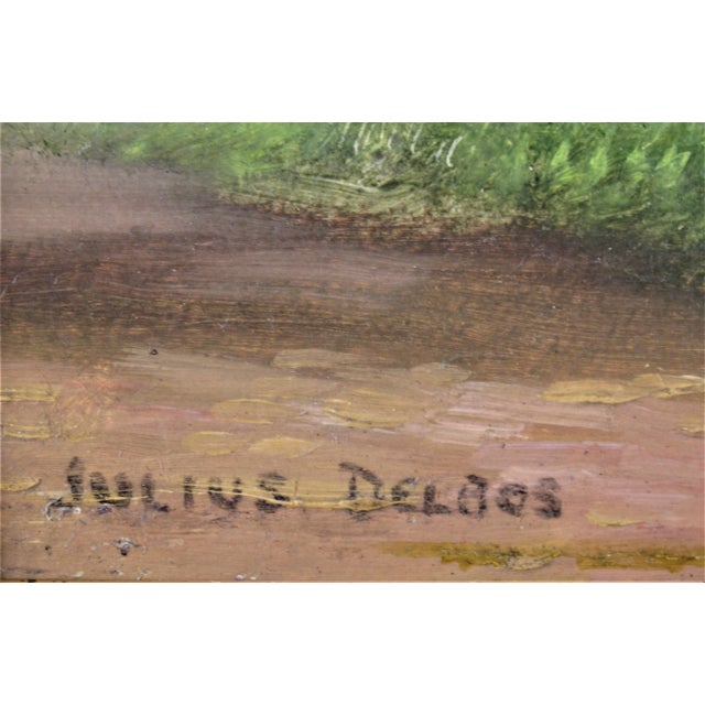 Julius Delbos, Landscape with Tree, Circa 1950 For Sale - Image 4 of 6