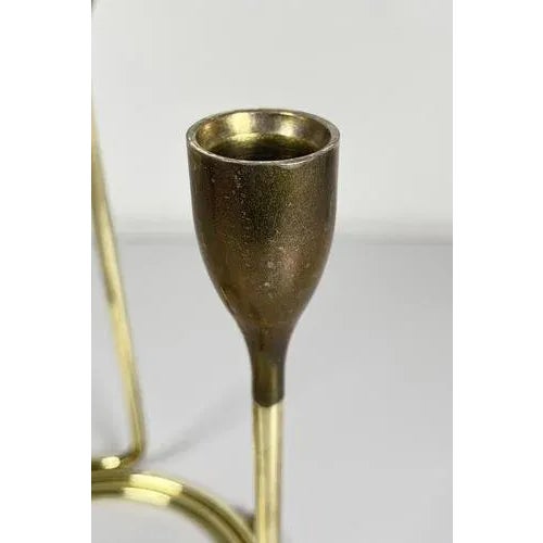 Brass Candleholders, Set of 3 For Sale - Image 5 of 8