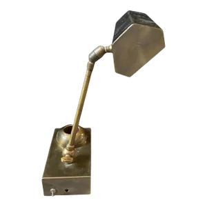 1950s Mid-Century Modern Solid Brass Italian Desk Lamp