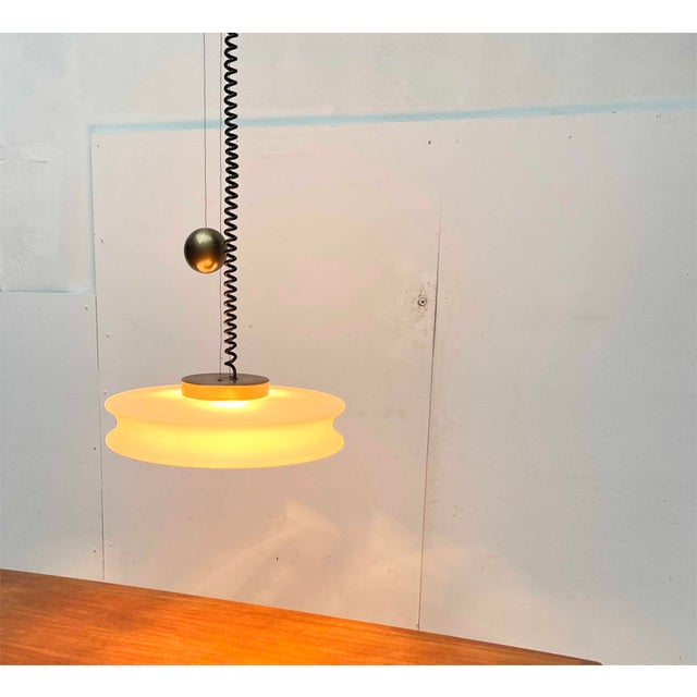 Mid-Century Modern German Space Age Orion Counterweight Pendant Lamp in Glass from Staff Leuchten, 1960s For Sale - Image 16 of 18