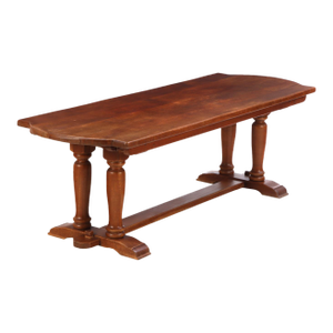 French Brutalist Style Oak Farm Table. C 1960.