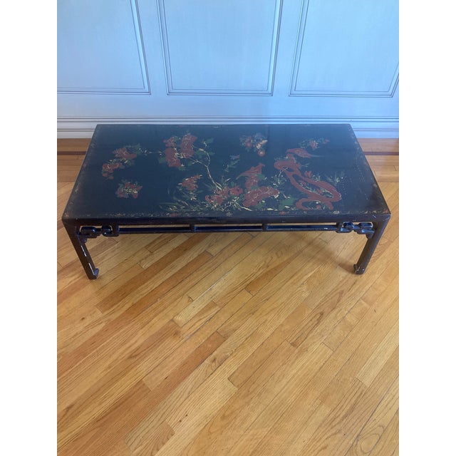 Chinoiserie Chinoiserie Rectangular Coffee Table For Sale - Image 3 of 17