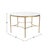 Metal Bonnifait Antique Gold Round Dining Table For Sale - Image 7 of 9