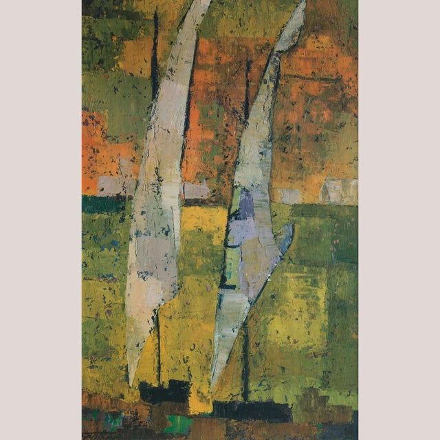 Abstract Seascape with Two Sailing Boats, 1950s, Lithograph For Sale - Image 7 of 7